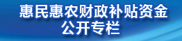 惠民惠农财政补贴资金公开专栏